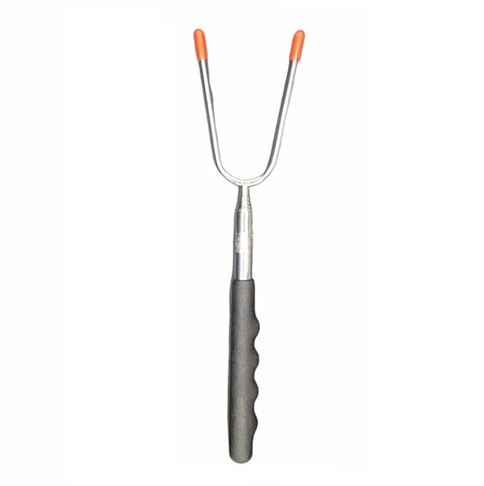 Telescoping Barbecue Fork, Camp Fire Roasting Stick, Extends from 10" to 33" Long, Great for BBQ Hot Dogs, Smores